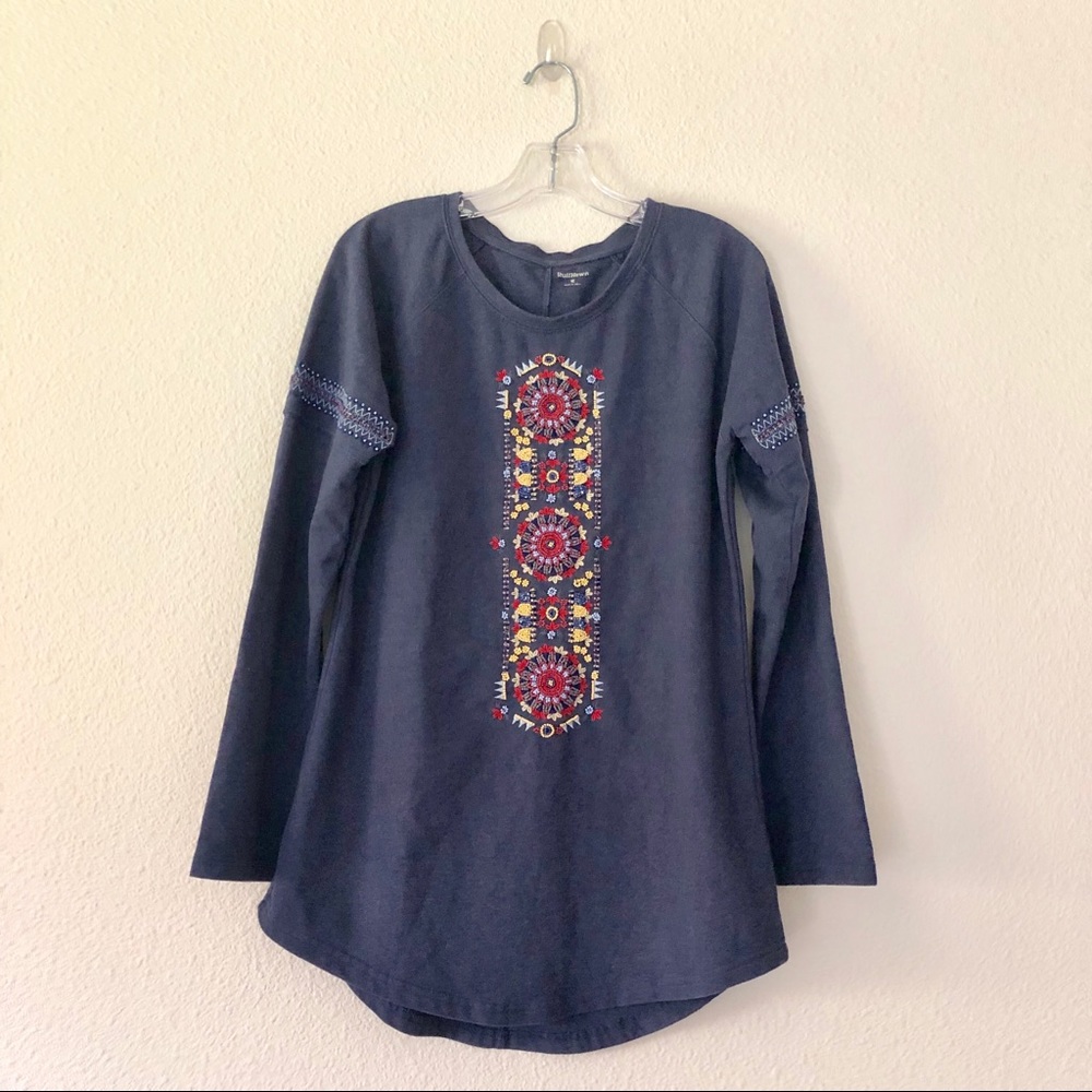 Ruff Hewn Beaded & Embroidered Top